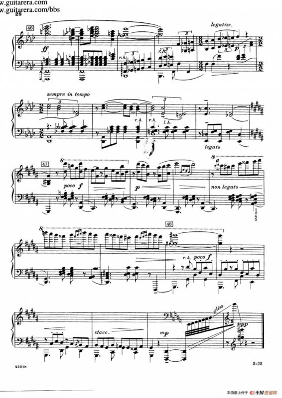 Souvenirs Op.28（纪念曲5. 踌躇的探戈）