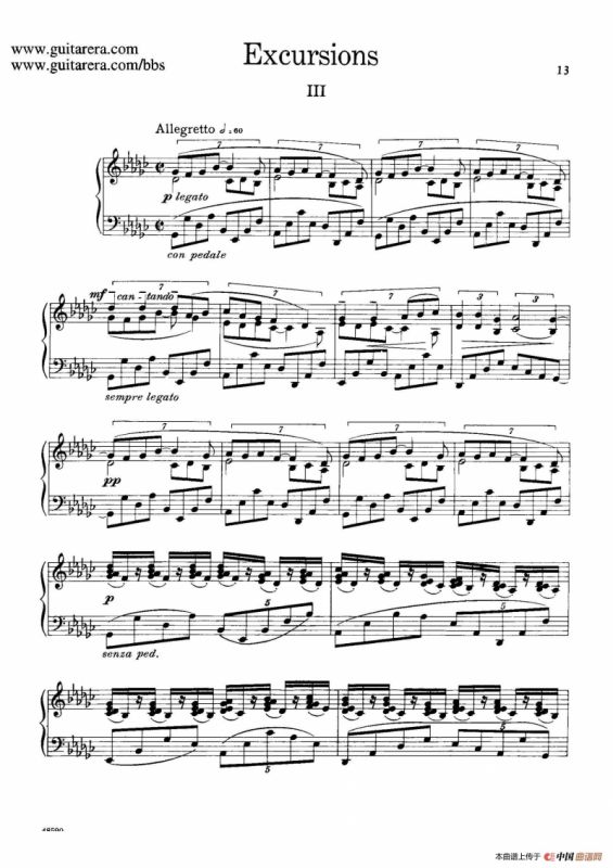 Four Excursions Op.20（旅行·3）