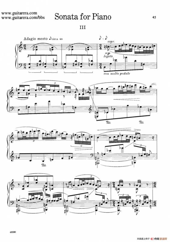 Piano Sonata Op.26（钢琴奏鸣曲·第三乐章）