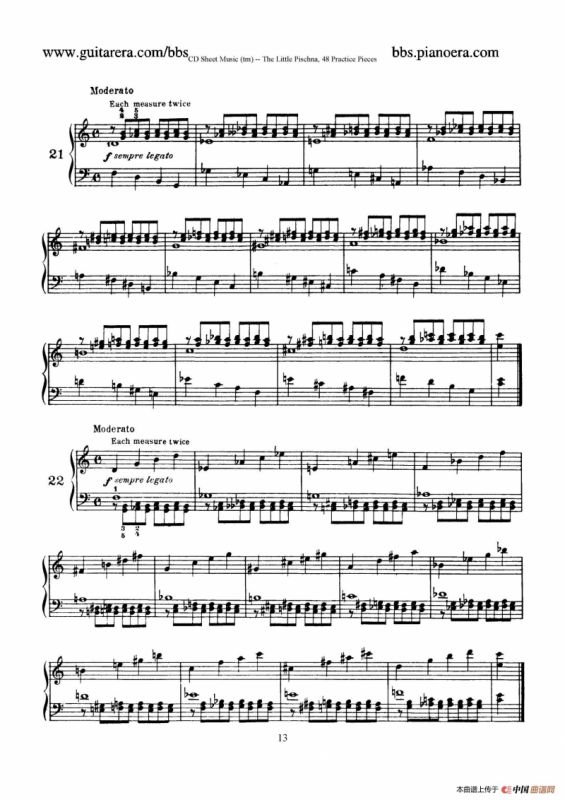 48 Practice Pieces（四十八首钢琴练习曲）