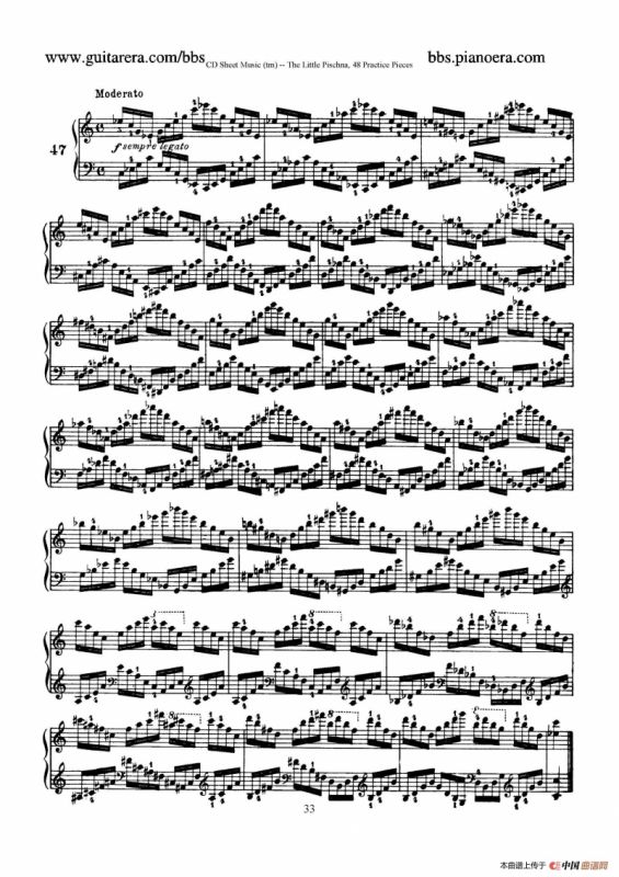 48 Practice Pieces（四十八首钢琴练习曲）
