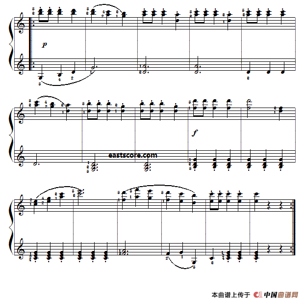 车尔尼《小钢琴家》（Czerny 823）第28首（曲谱及练习提示）