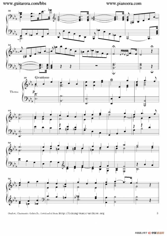 Variations in E-flat Major Op.12（降E大调变奏曲）