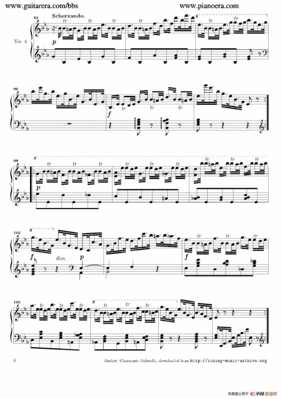 Variations in E-flat Major Op.12（降E大调变奏曲）