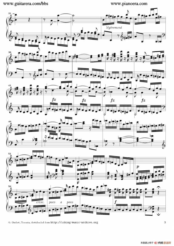 Toccata in C Major Op.6（C大调托卡塔）