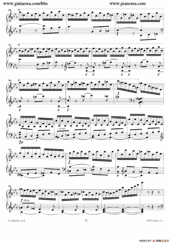 Grande Piano Sonata in c Minor Op.2（c小调华丽钢琴奏鸣曲·第四乐章）