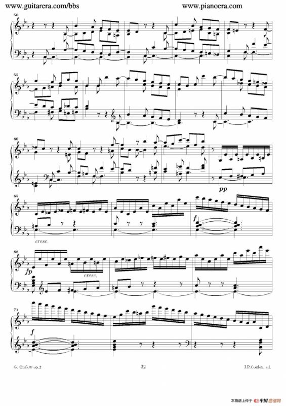 Grande Piano Sonata in c Minor Op.2（c小调华丽钢琴奏鸣曲·第四乐章）