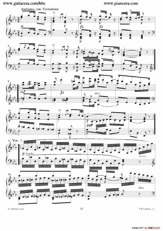 Grande Piano Sonata in c Minor Op.2（c小调华丽钢琴奏鸣曲·第三乐章）