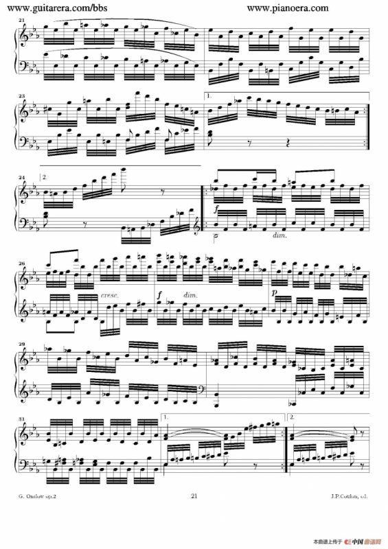 Grande Piano Sonata in c Minor Op.2（c小调华丽钢琴奏鸣曲·第三乐章）