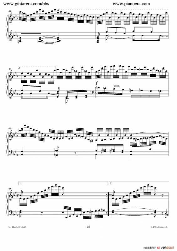 Grande Piano Sonata in c Minor Op.2（c小调华丽钢琴奏鸣曲·第三乐章）