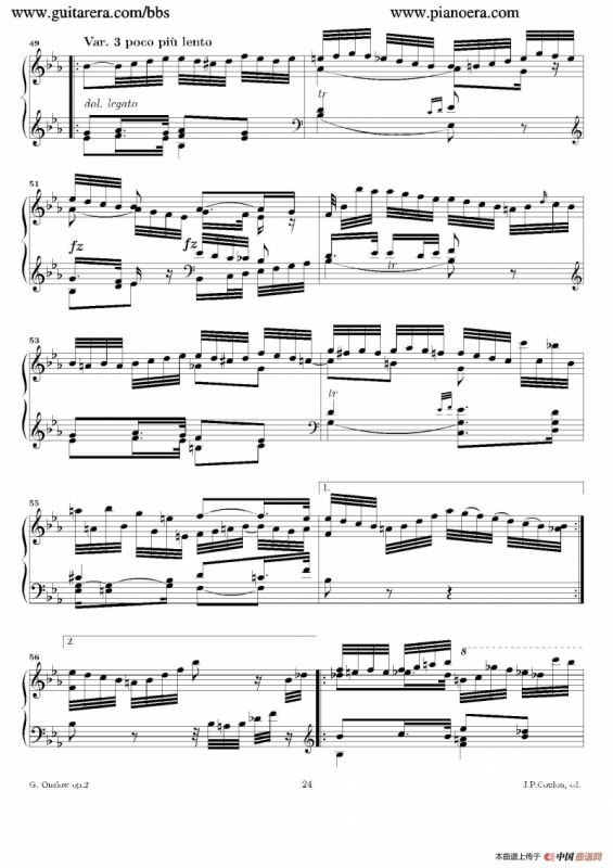 Grande Piano Sonata in c Minor Op.2（c小调华丽钢琴奏鸣曲·第三乐章）