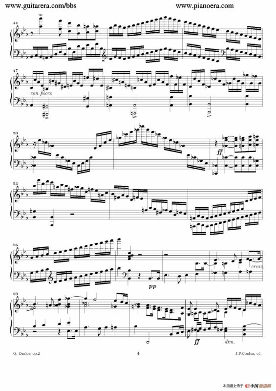 Grande Piano Sonata in c Minor Op.2（c小调华丽钢琴奏鸣曲·第一乐章）