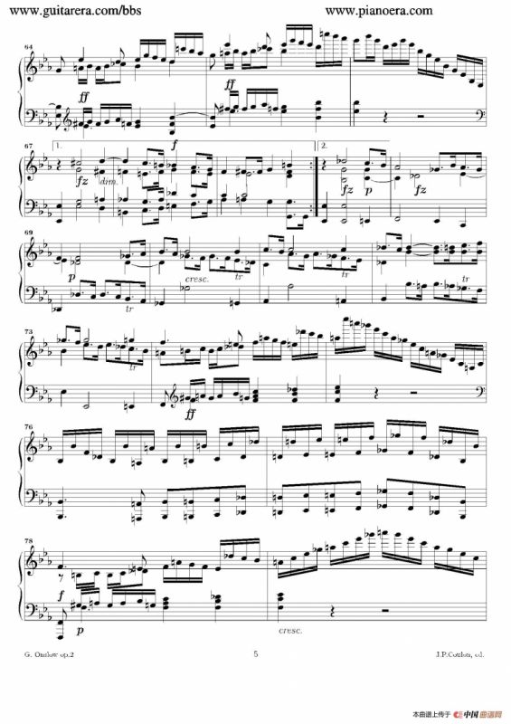 Grande Piano Sonata in c Minor Op.2（c小调华丽钢琴奏鸣曲·第一乐章）