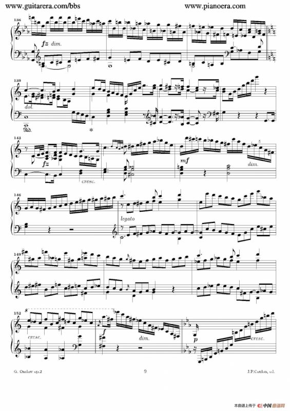 Grande Piano Sonata in c Minor Op.2（c小调华丽钢琴奏鸣曲·第一乐章）