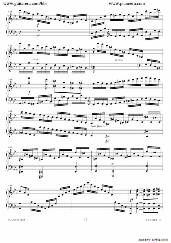 Grande Piano Sonata in c Minor Op.2（c小调华丽钢琴奏鸣曲·第一乐章）