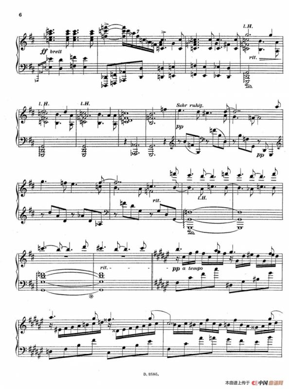 Fantasien über Gedichte von Richard Dehmel Op.9（德默尔之诗幻想曲2. 幸福的森林）