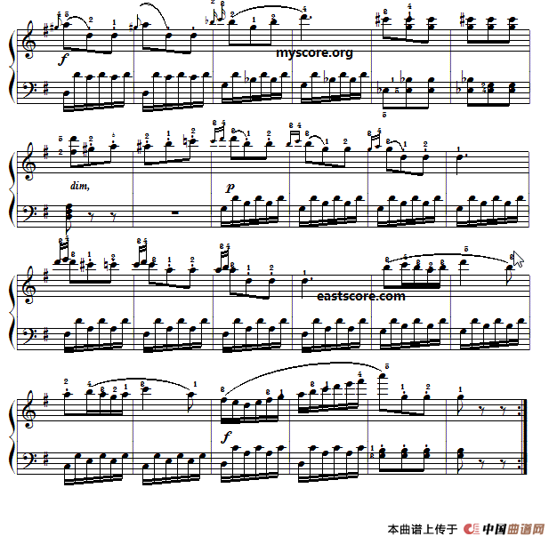 车尔尼《小钢琴家》（Czerny 823）第53首（曲谱及练习提示）