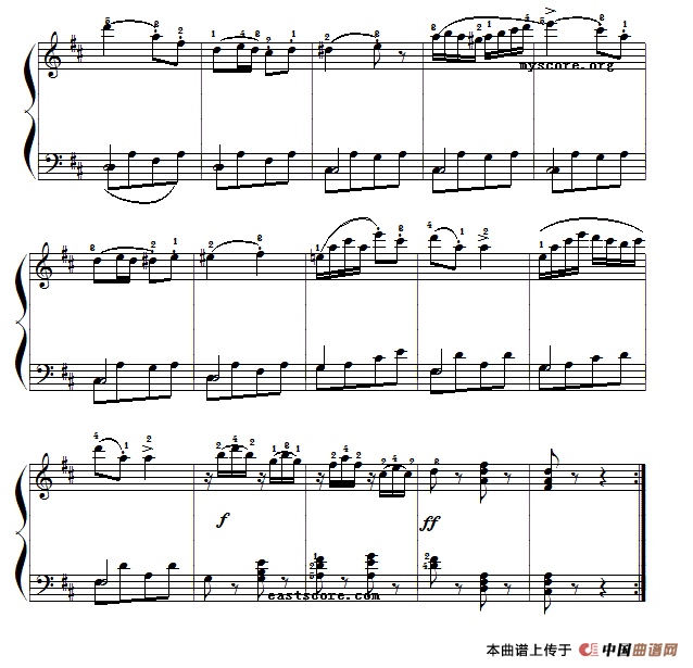 车尔尼《小钢琴家》（Czerny 823）第54首（曲谱及练习提示）
