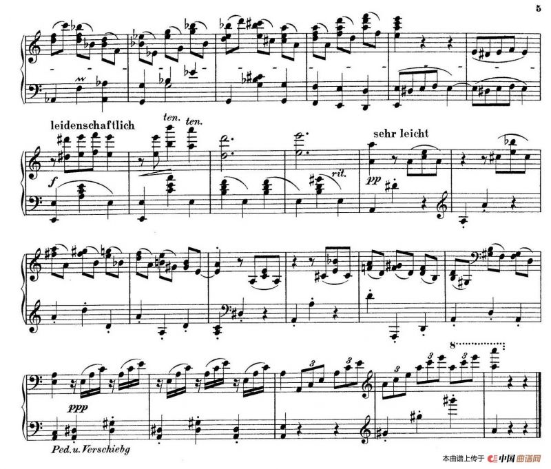 Landliche Tanzee Op.1（乡村舞曲·2. a小调）