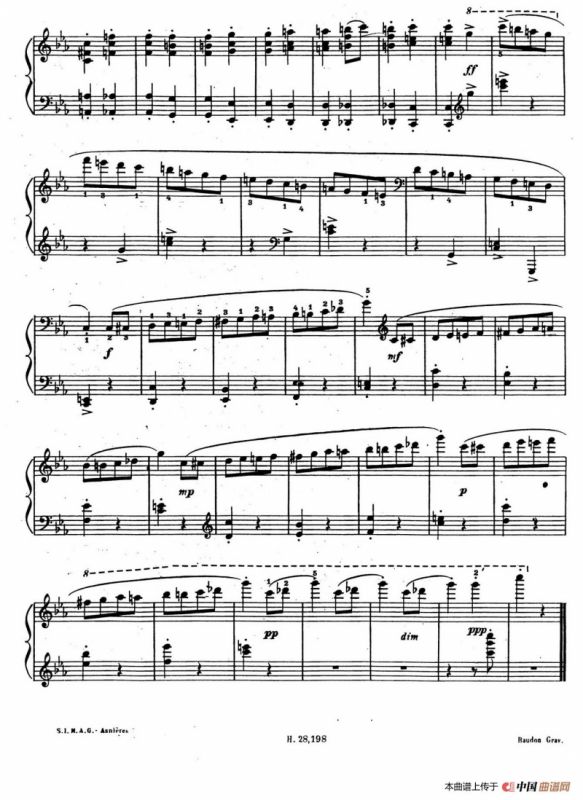 Ten Bagatelles Op.5（10首小品·10. c小调）