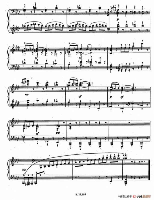 Ten Bagatelles Op.5（10首小品·8. 降A大调）