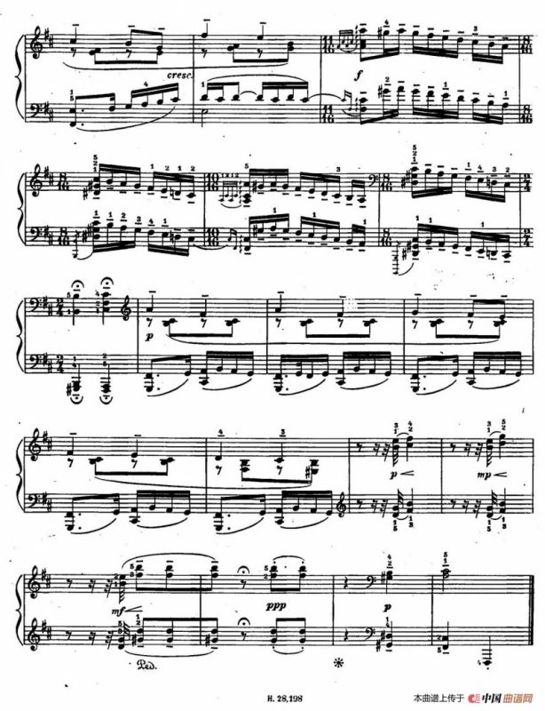 Ten Bagatelles Op.5（10首小品·4. b小调）