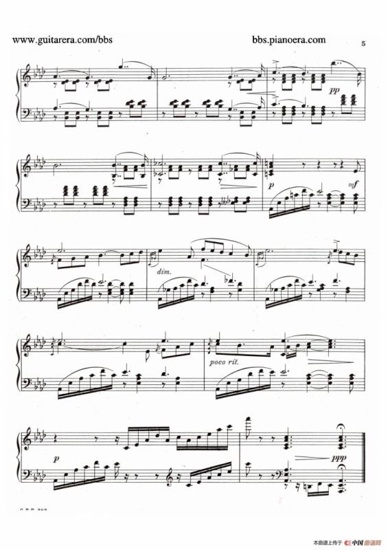 Eight Preludes Op.30（8首前奏曲 8. 降A大调）