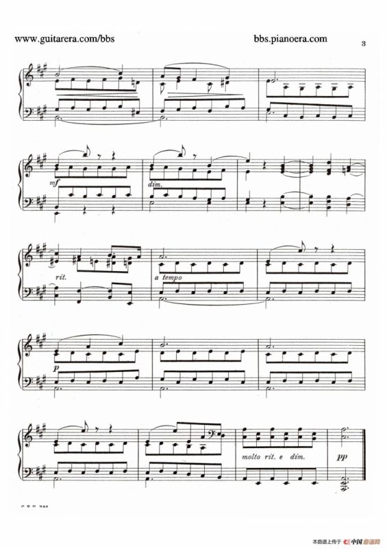 Eight Preludes Op.30（8首前奏曲 7. A大调）