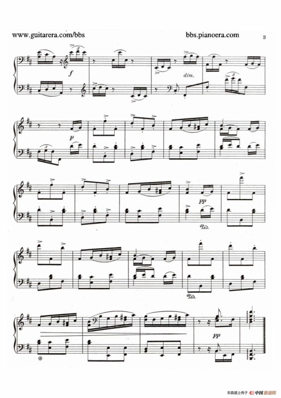 Eight Preludes Op.30（8首前奏曲 6. b小调）