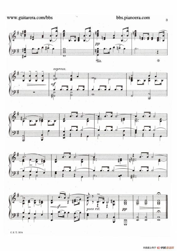 Eight Preludes Op.30（8首前奏曲 4. e小调）