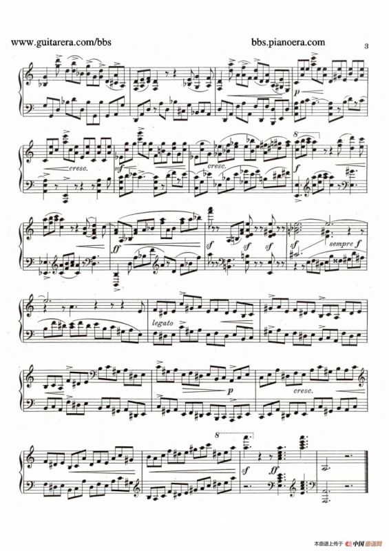 Eight Preludes Op.30（8首前奏曲 2. a小调）