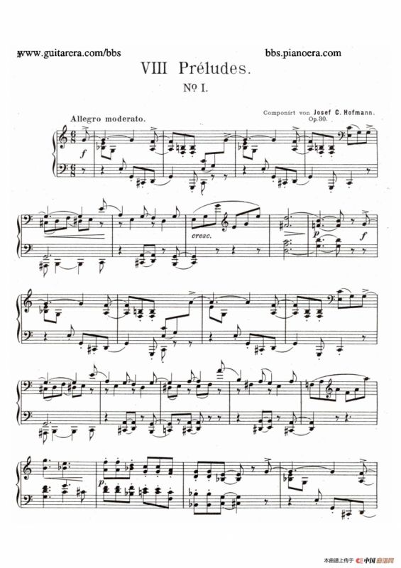 Eight Preludes Op.30（8首前奏曲 1. C大调）