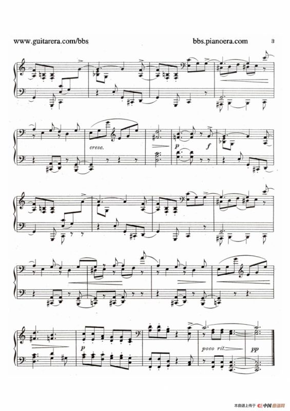 Eight Preludes Op.30（8首前奏曲 1. C大调）