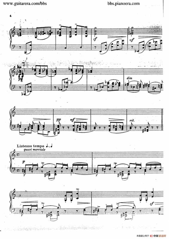 Etude in C Major For The Left Hand Op.32（C大调左手练习曲）