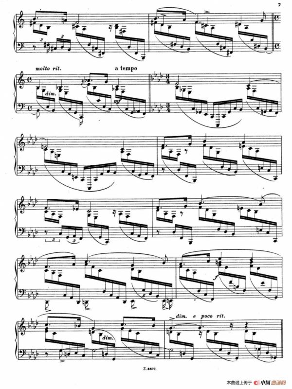 Charakterskizzen Op.40（个性素描 3. 无题 Nenien）