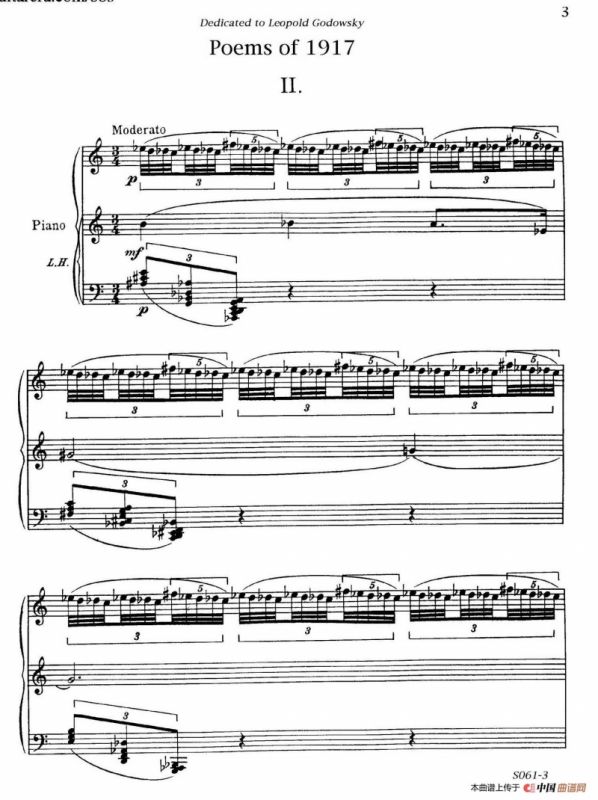 Poems of 1917 Op.41（1917之诗 2. 绝望的传播者）