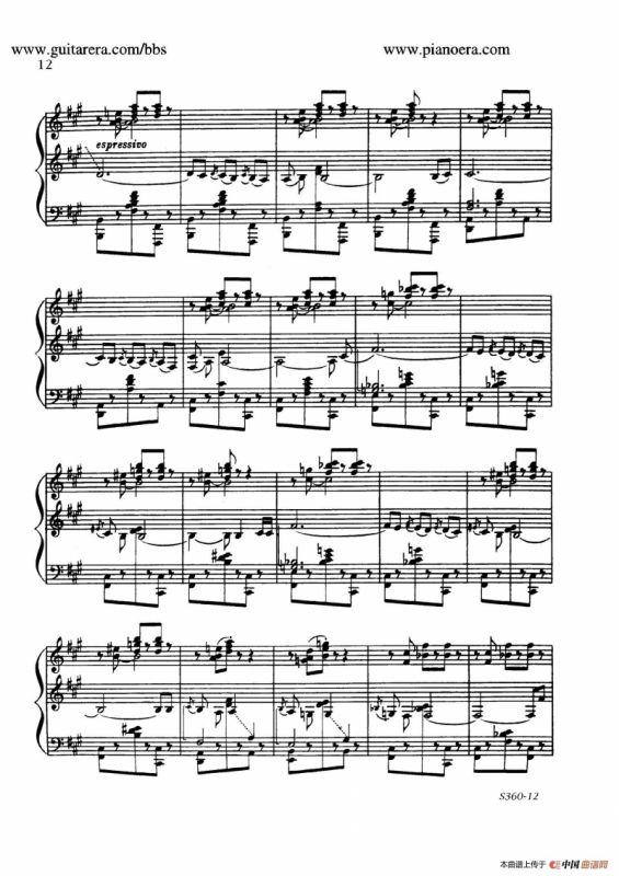 Fourth Piano Sonata S.360（第四钢琴奏鸣曲）