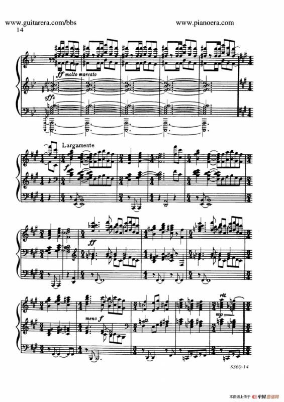 Fourth Piano Sonata S.360（第四钢琴奏鸣曲）