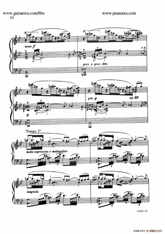 Fourth Piano Sonata S.360（第四钢琴奏鸣曲）