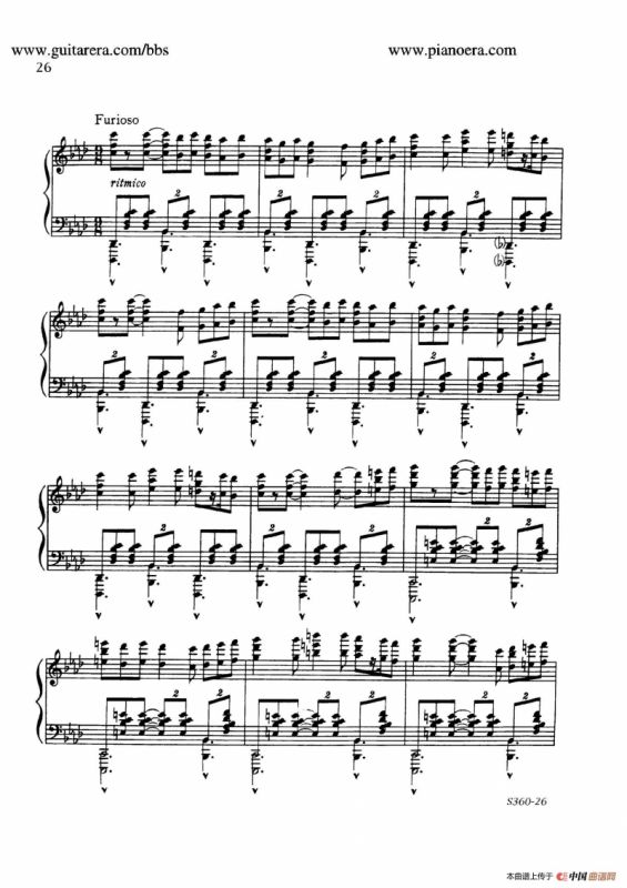Fourth Piano Sonata S.360（第四钢琴奏鸣曲）