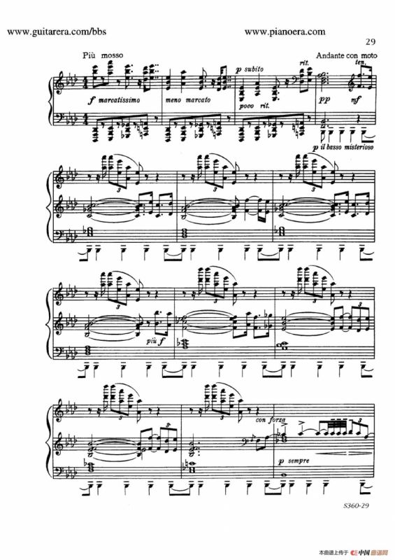 Fourth Piano Sonata S.360（第四钢琴奏鸣曲）