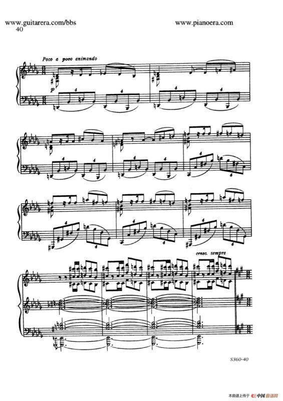 Fourth Piano Sonata S.360（第四钢琴奏鸣曲）