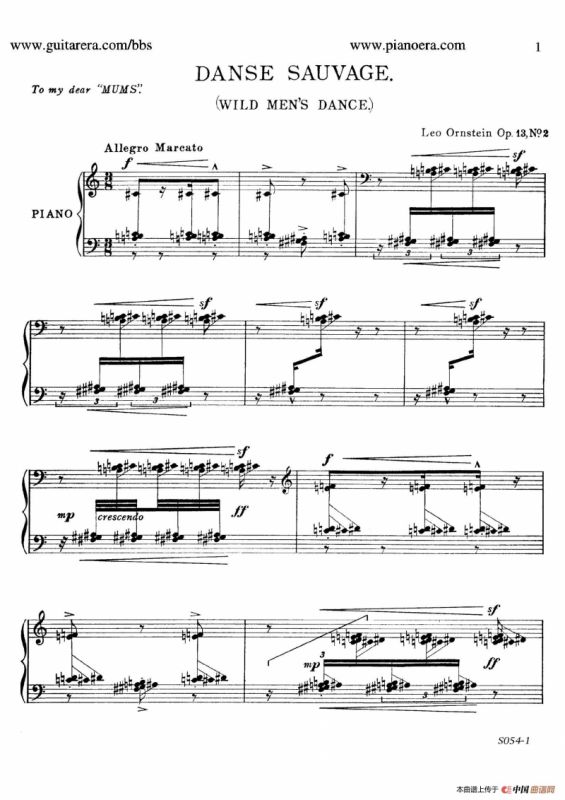 Danse Sauvage Op.13 No.2（野人之舞）