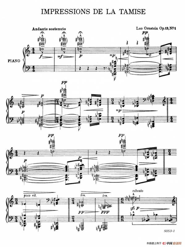 Impressions of The Thames Op.13 No.1（泰晤士河印象）