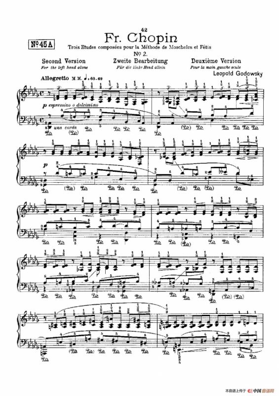 53首以肖邦练习曲为素材而作的练习曲（No.45A）