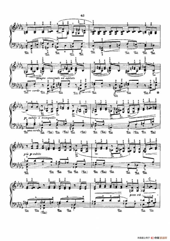 53首以肖邦练习曲为素材而作的练习曲（No.45A）