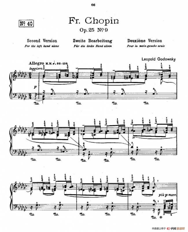 53首以肖邦练习曲为素材而作的练习曲（No.40）