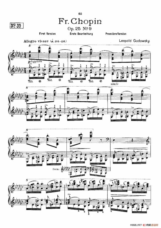 53首以肖邦练习曲为素材而作的练习曲（No.39）