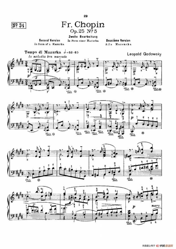 53首以肖邦练习曲为素材而作的练习曲（No.34）