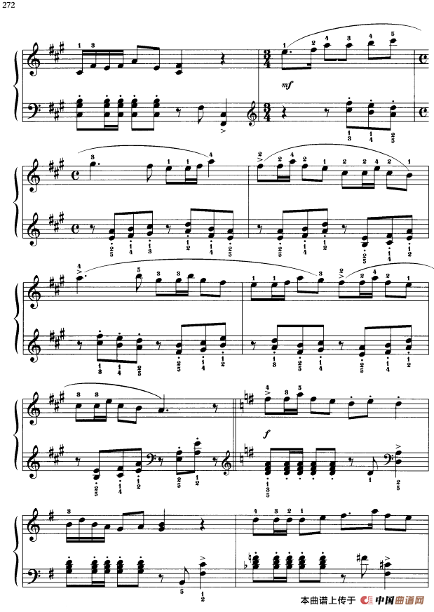 110首中国民歌钢琴小曲集：元宵节的街头